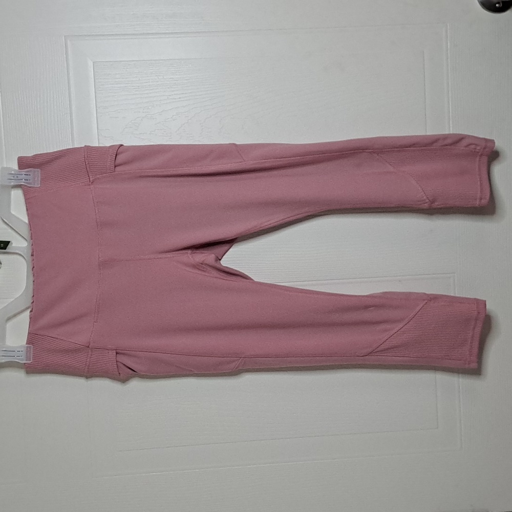 Reebok Yoga Athletic Sporty Pink Legging Medium